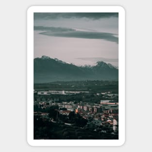 Landscape Snow Mountain Photography Sticker